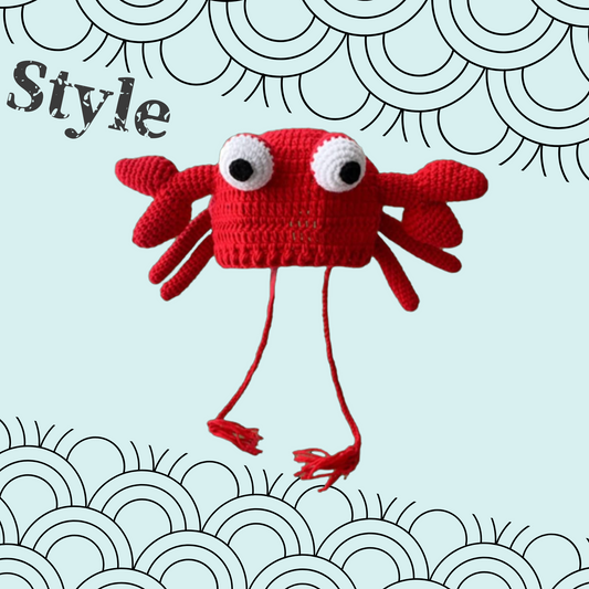 Crabby Cutie Crochet Hat